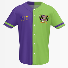 Load image into Gallery viewer, Berni Boyz Customs &quot;Purp&#39; N Green&quot; Baseball Jersey
